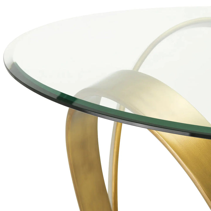 Dining Table Soquel Vintage Brass Finish - image 4