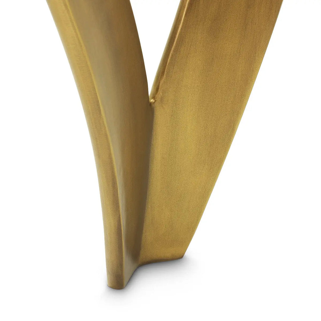 Dining Table Soquel Vintage Brass Finish - image 5