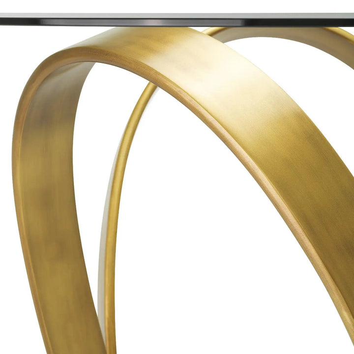 Dining Table Soquel Vintage Brass Finish - image 6