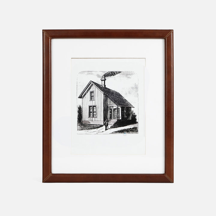 Eton, Tobacco, Wall Frame, 8X10", Full-Grain Leather
