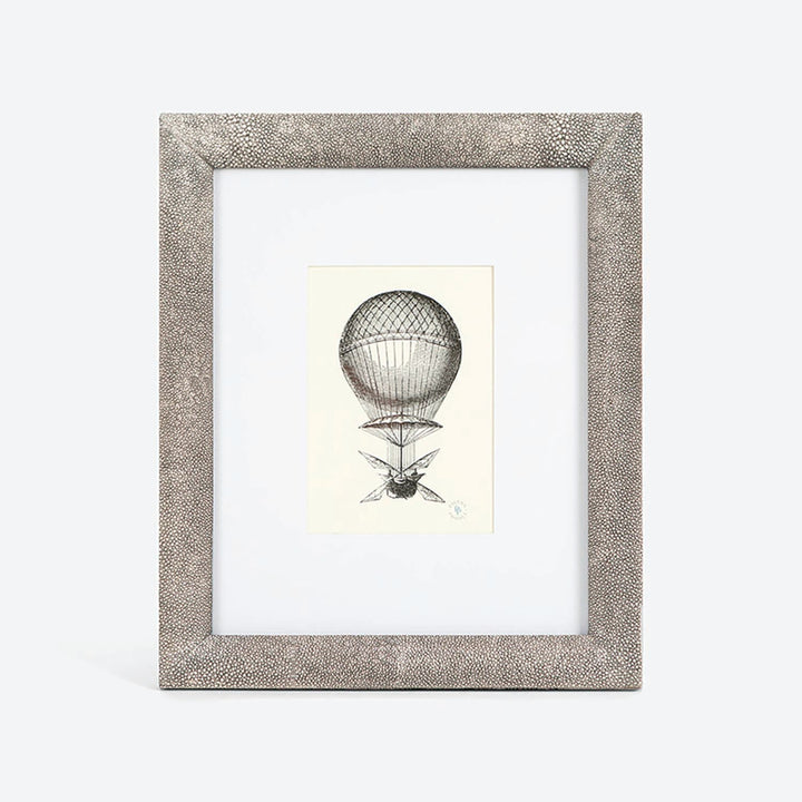 Oxford, Sand, Wall Frame, 5"X7", Realistic Faux Shagreen