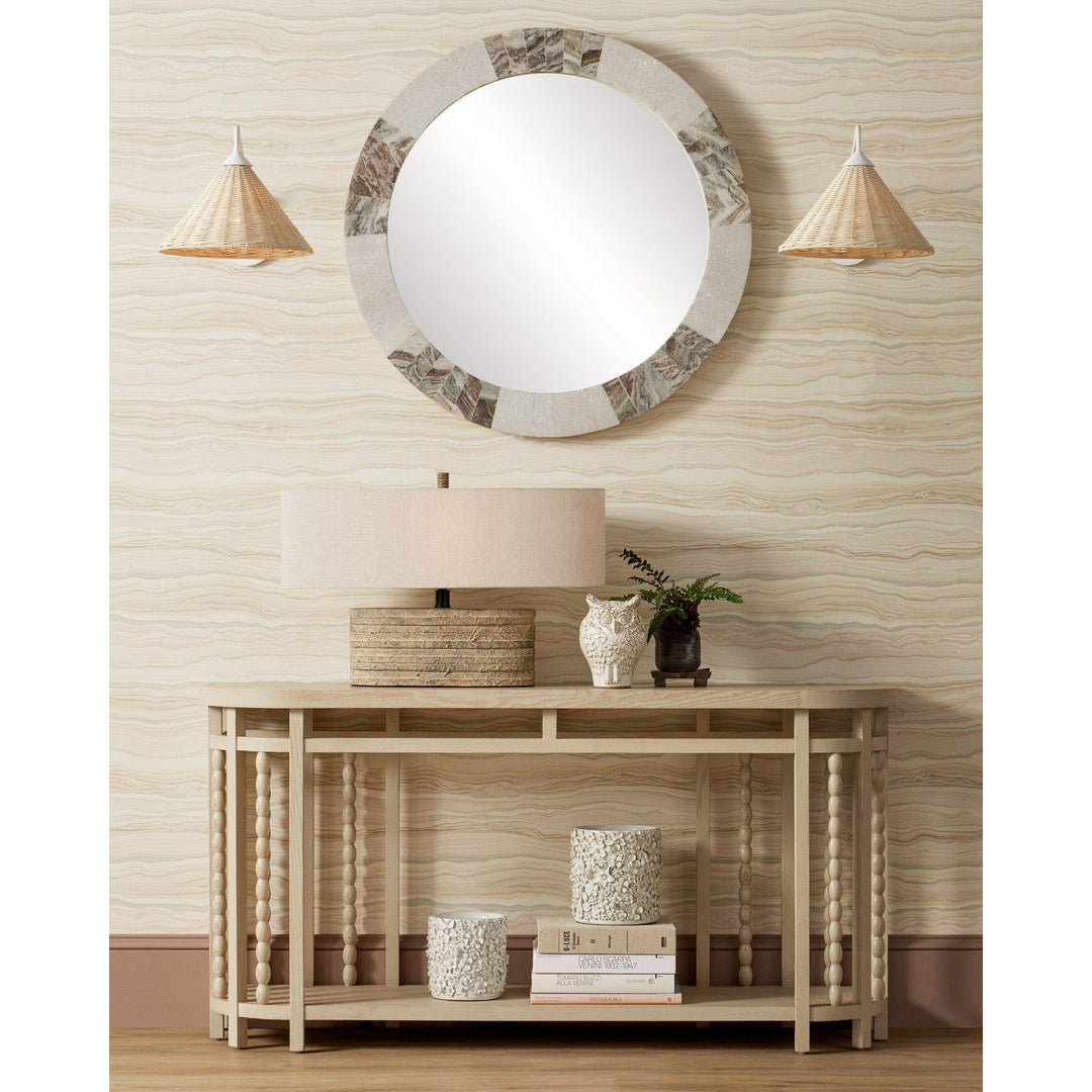 Basket White Swing-Arm Wall Sconce