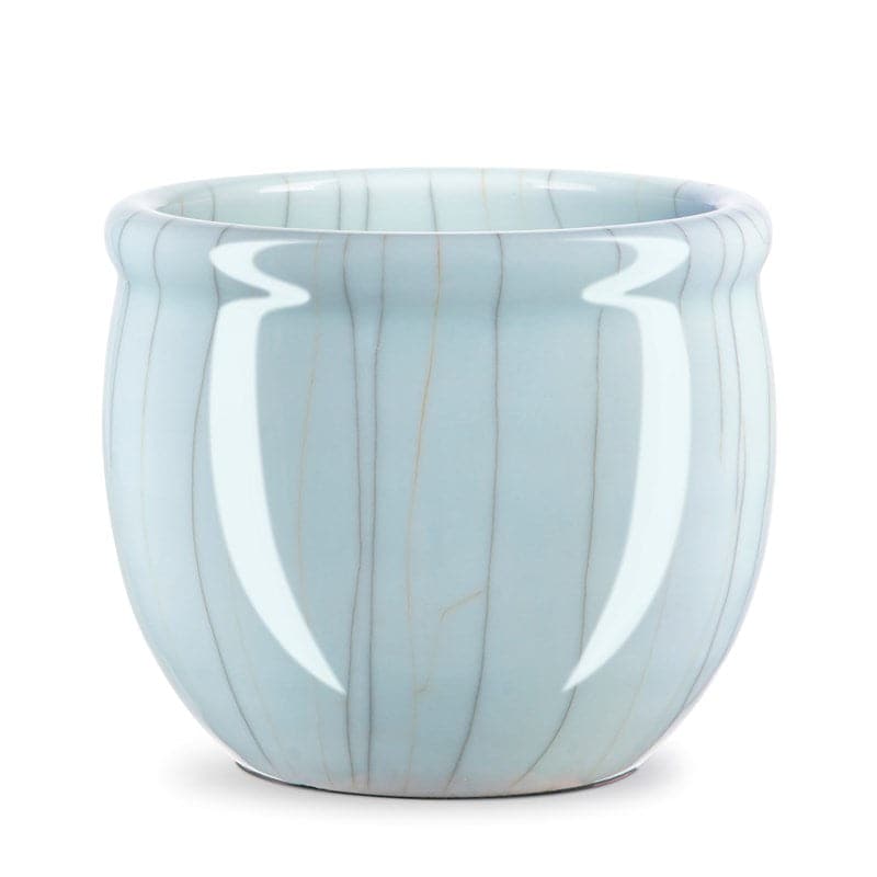 Celadon Crackle Round Planter-Currey-CURY-1200-0693-Decorative Objects-1-France and Son