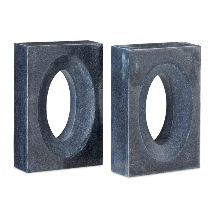 Demi Travertine Bookends Set of 2-Currey-CURY-1200-0775-BookendsBlack-3-France and Son