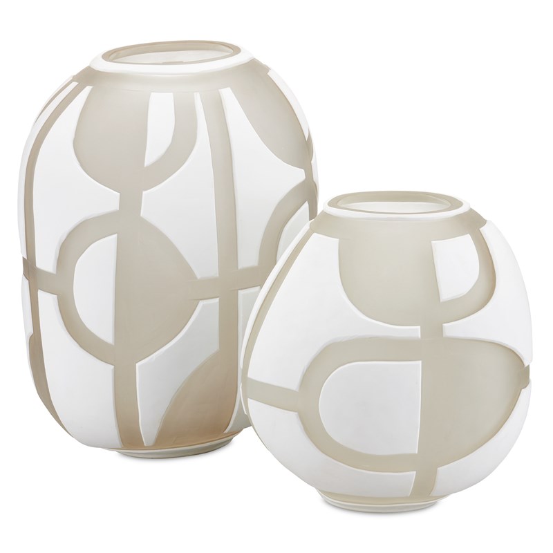 Art Decortif White Vase Set of 2-Currey-CURY-1200-0814-Vases-1-France and Son