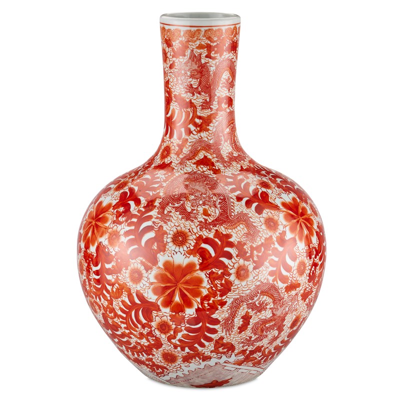 Biarritz Coral Fern Long Neck Vase-Currey-CURY-1200-0845-Vases-1-France and Son