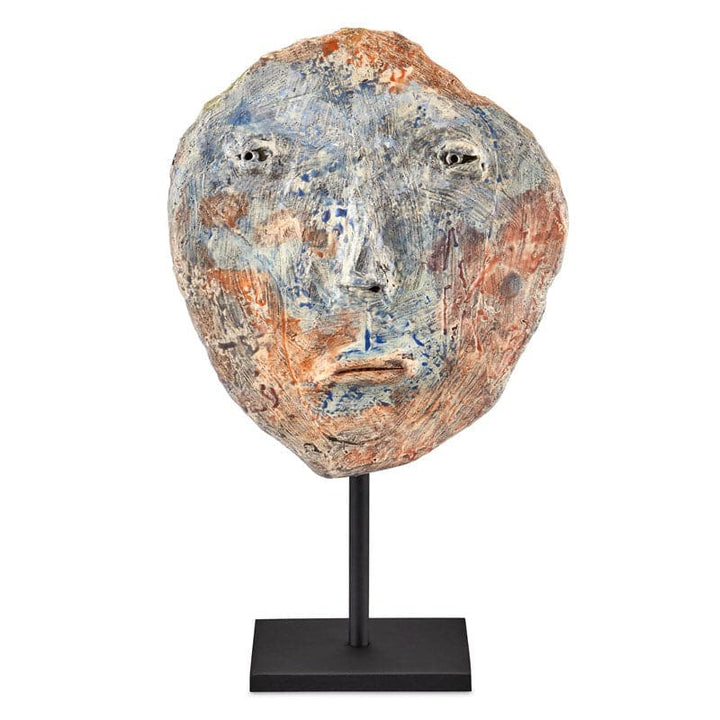 Artisan Face Disc-Currey-CURY-1200-0852-Decorative ObjectsMedium-3-France and Son