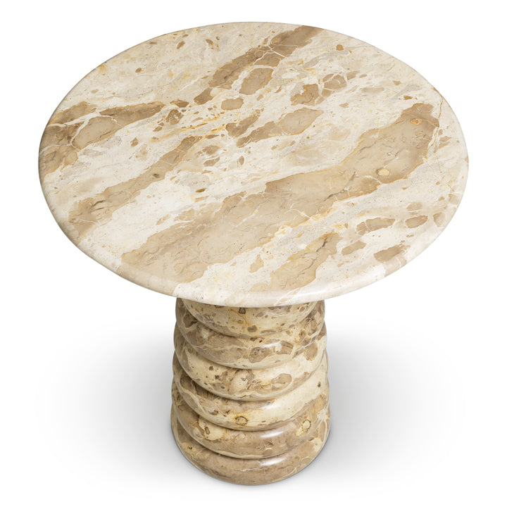 Side Table Lerici - Chocolate marble