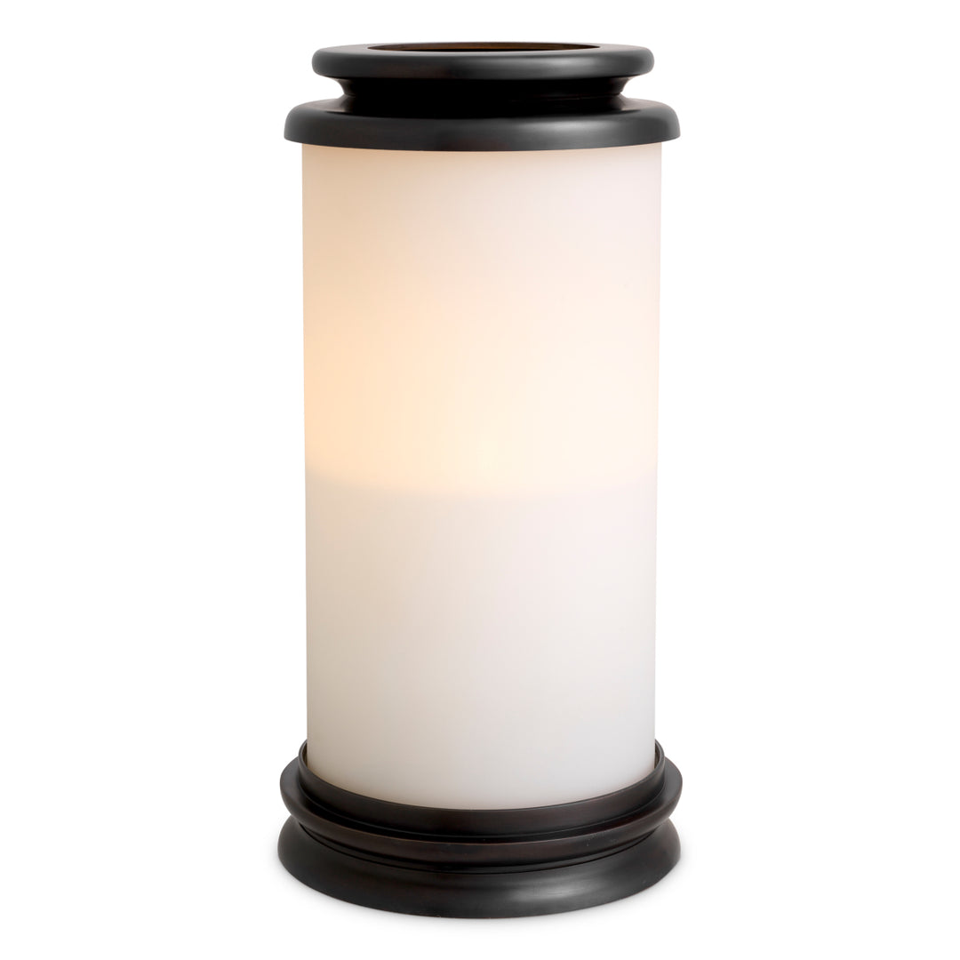 Hurricane Carrington L - Bronze finish | white glass