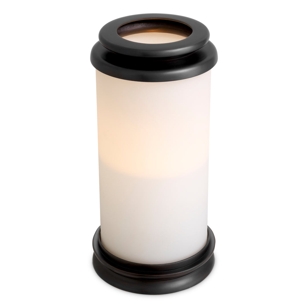Hurricane Carrington L - Bronze finish | white glass