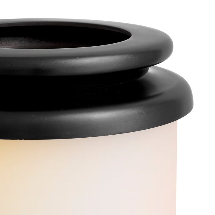 Hurricane Carrington L - Bronze finish | white glass