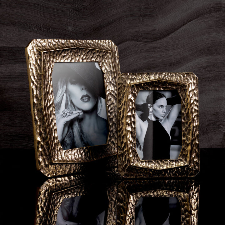 Picture Frame Thatcher set of 2 - Vintage brass finish