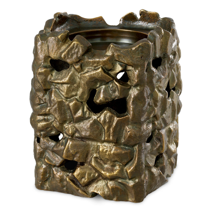 Candle Holder Siracusa L - Vintage brass finish