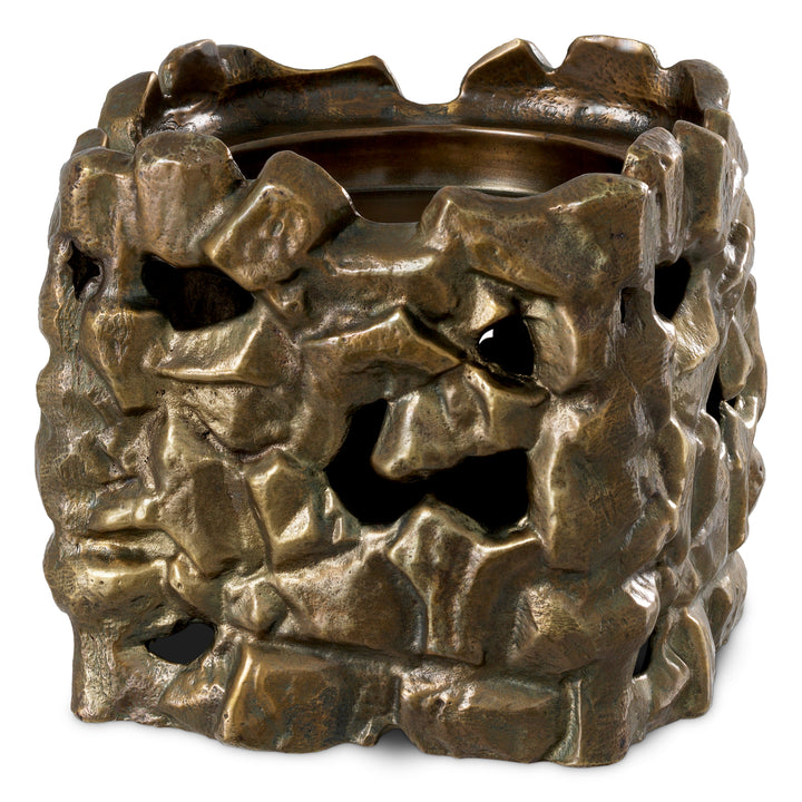 Candle Holder Siracusa S - Vintage brass finish
