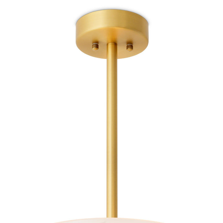 Chandelier Maranello - Antique brass finish | frosted glass