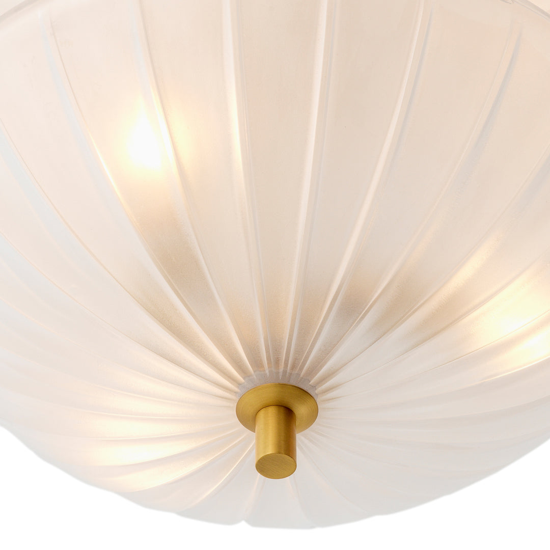 Chandelier Maranello - Antique brass finish | frosted glass