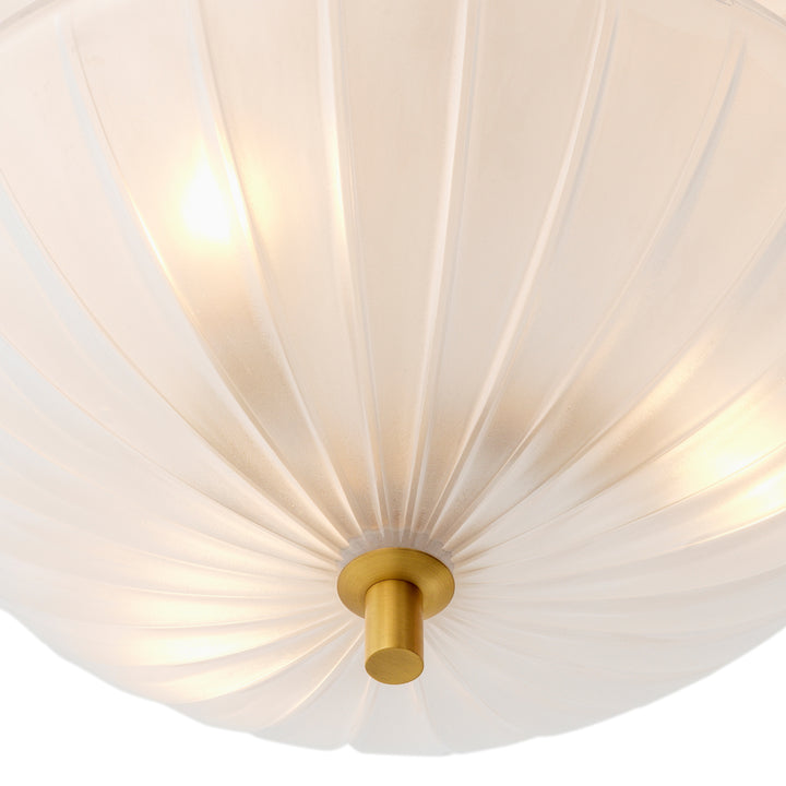 Chandelier Maranello - Antique brass finish | frosted glass