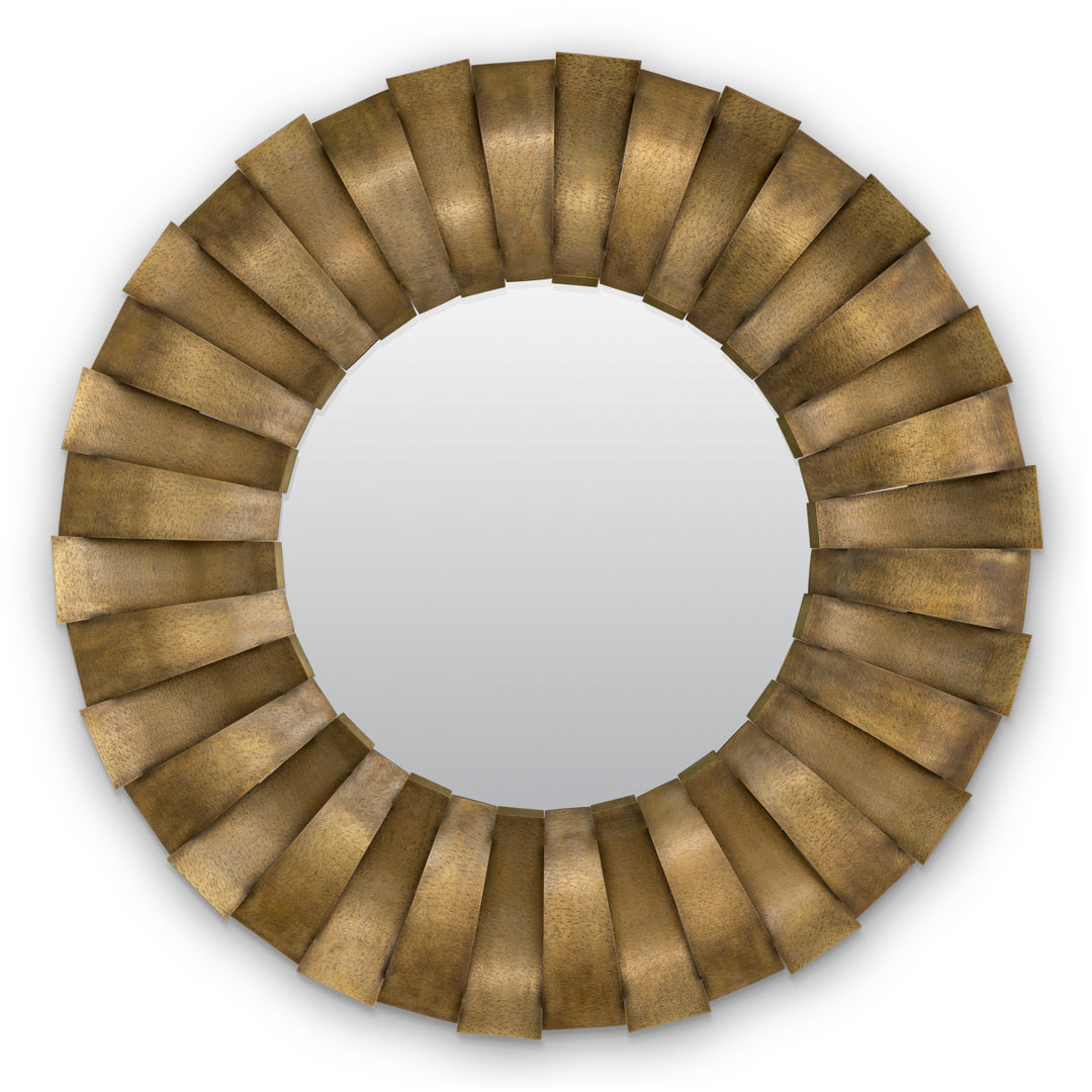 Mirror Aldrin - Vintage brass finish | handhammered