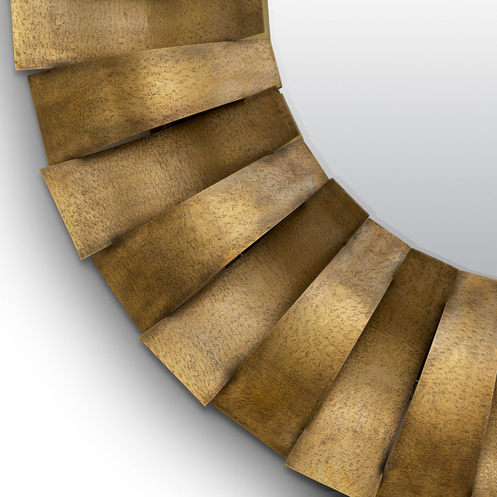 Mirror Aldrin - Vintage brass finish | handhammered