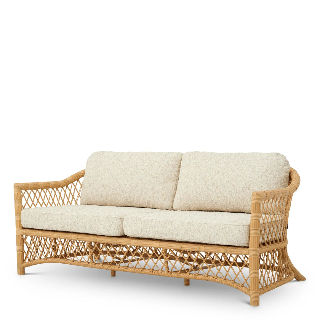 Outdoor Sofa Riverton Faux Rattan Arden Natural - image 1