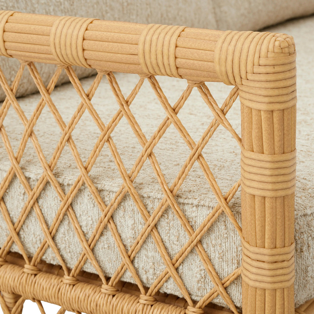 Outdoor Sofa Riverton Faux Rattan Arden Natural - image 6