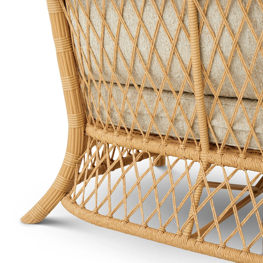 Outdoor Sofa Riverton Faux Rattan Arden Natural - image 7