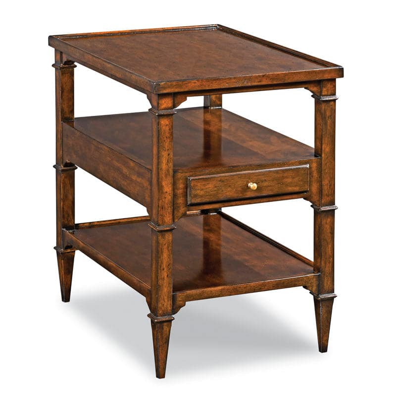 Marseille Chairside Table - 1 Drawer-Woodbridge Furniture-WOODB-1204-10-Side Tables-1-France and Son