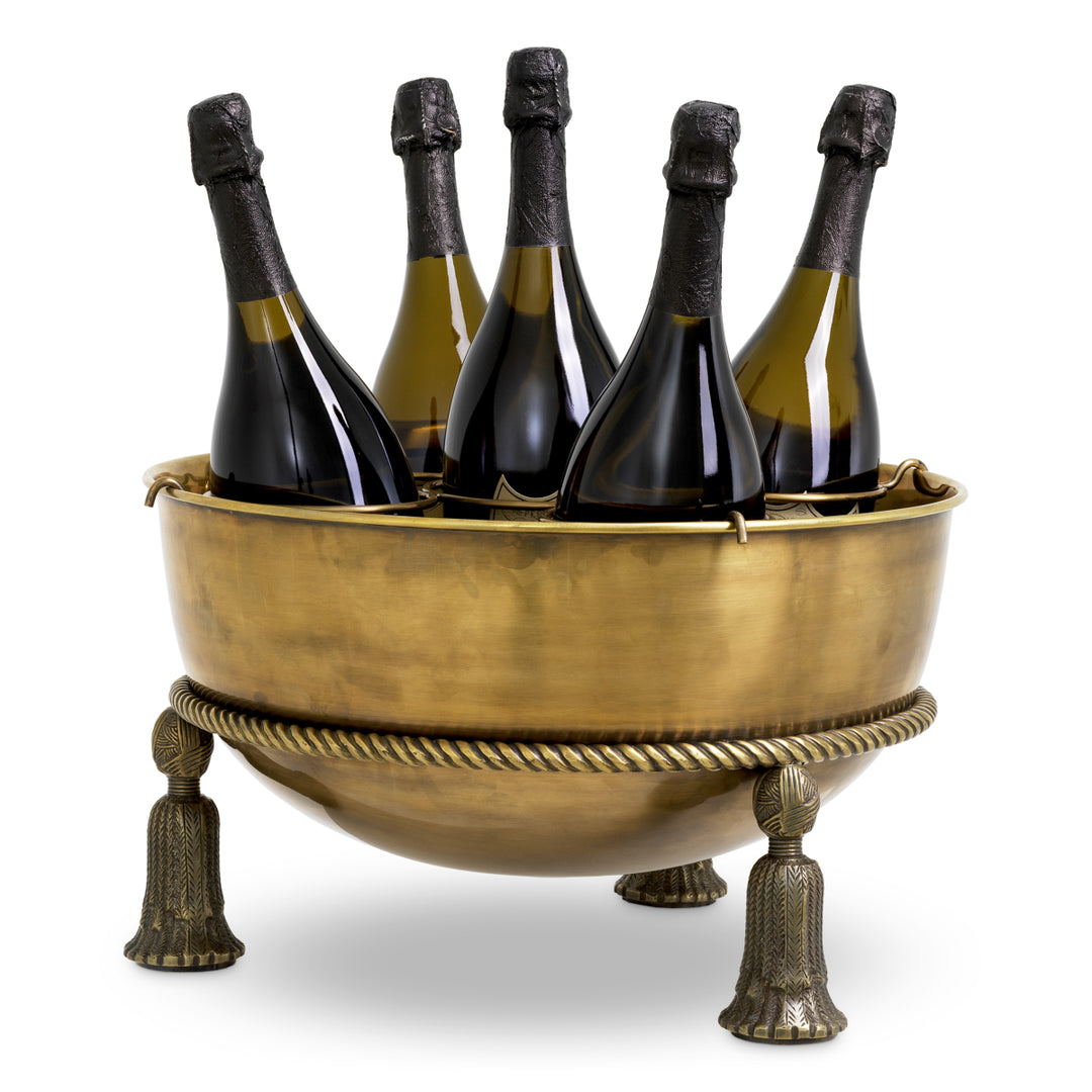 Champagne Cooler Tassel - Vintage brass finish