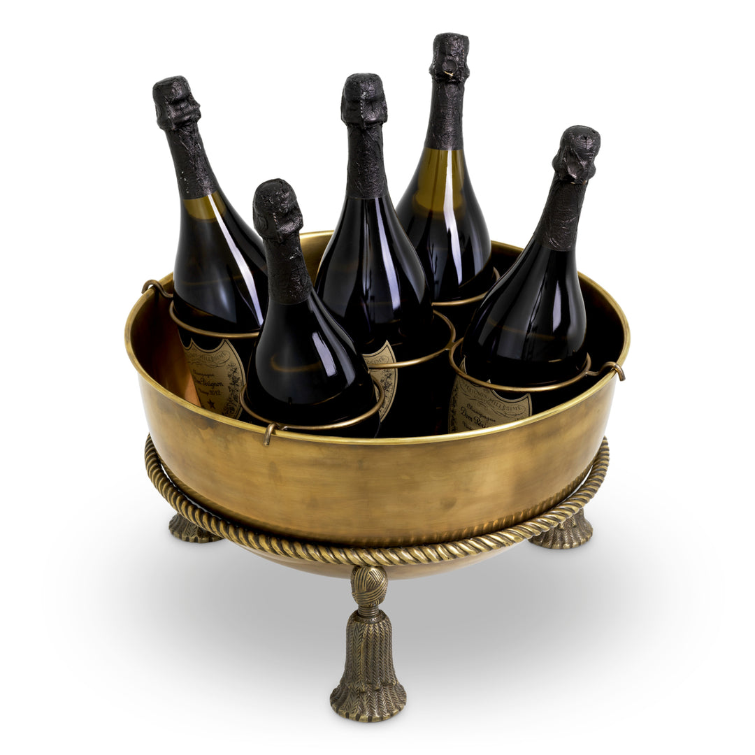 Champagne Cooler Tassel - Vintage brass finish