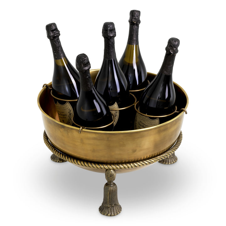 Champagne Cooler Tassel - Vintage brass finish
