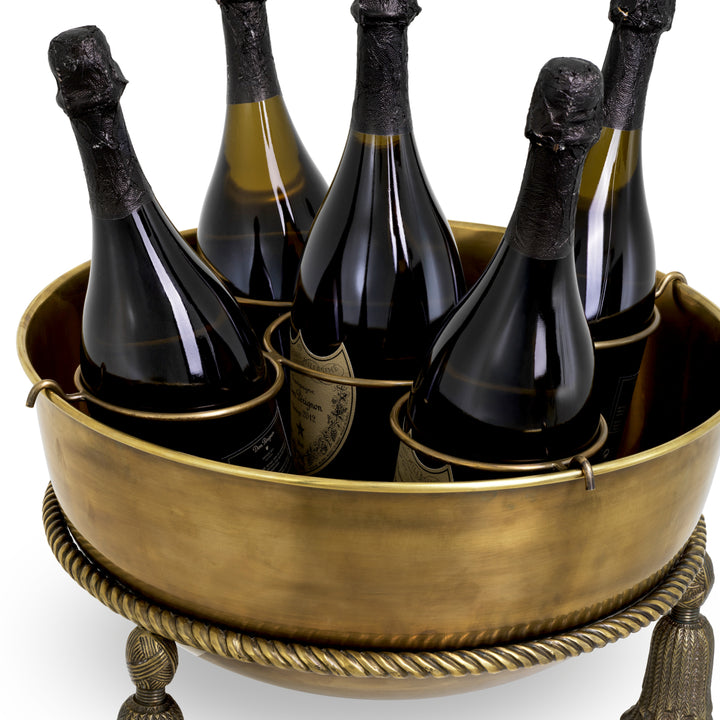 Champagne Cooler Tassel - Vintage brass finish