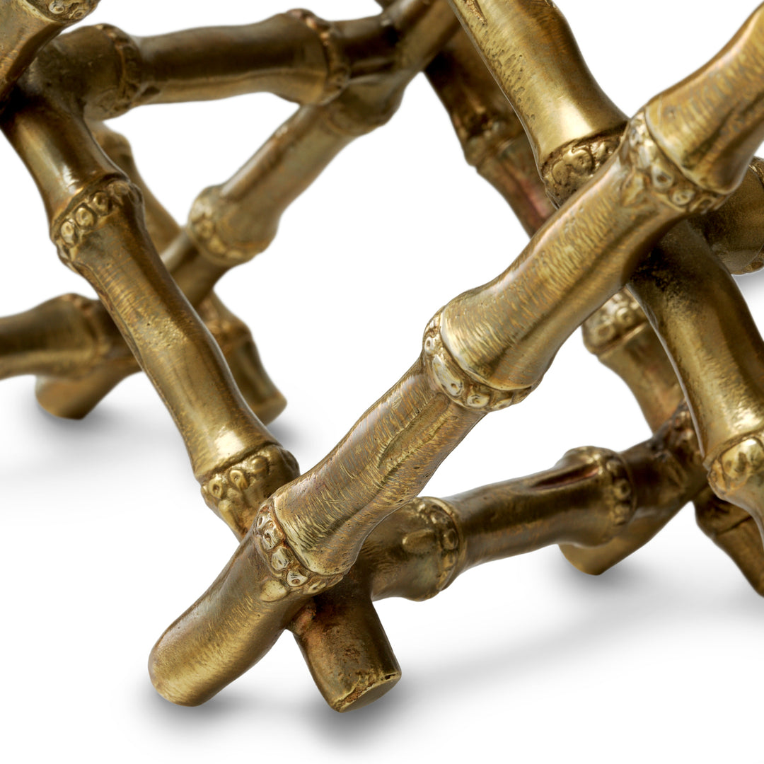 Wine Rack Sassari - Vintage brass finish