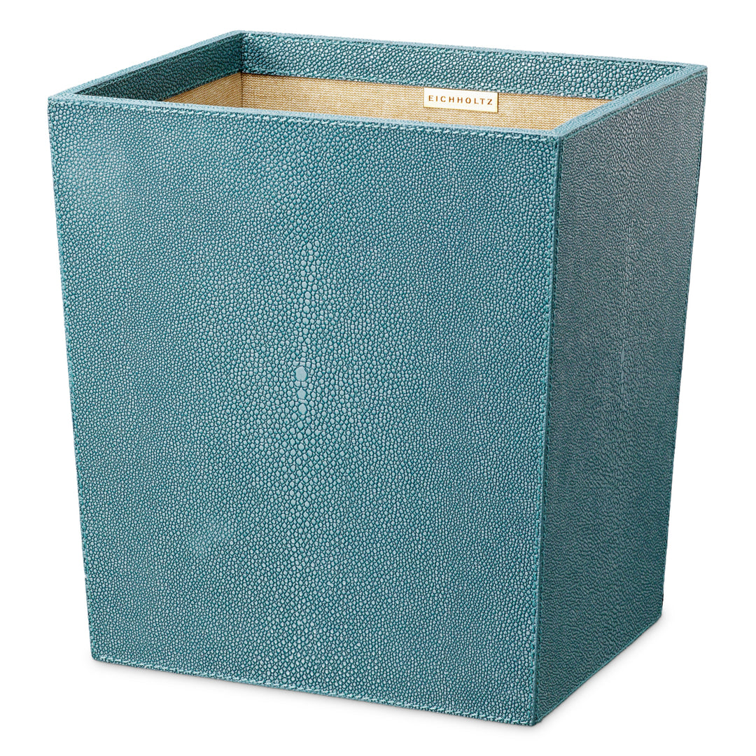 Desk Set Scaleo set of 3 - Blue faux shagreen