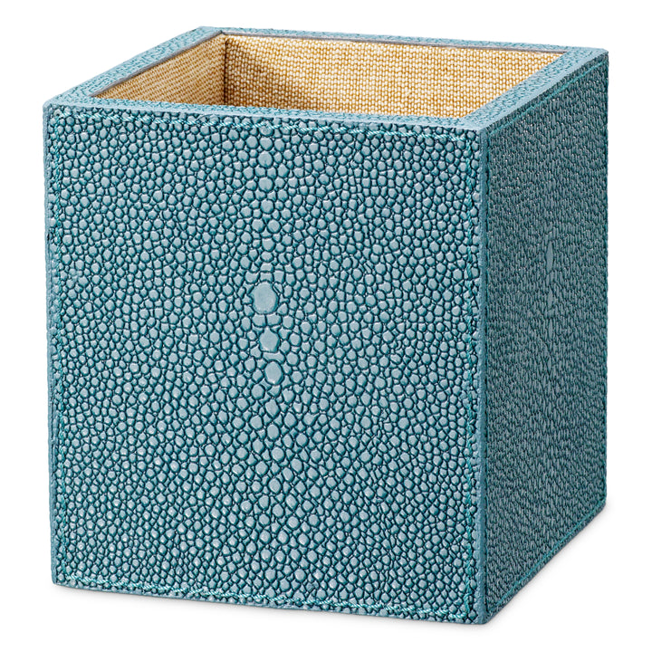 Desk Set Scaleo set of 3 - Blue faux shagreen