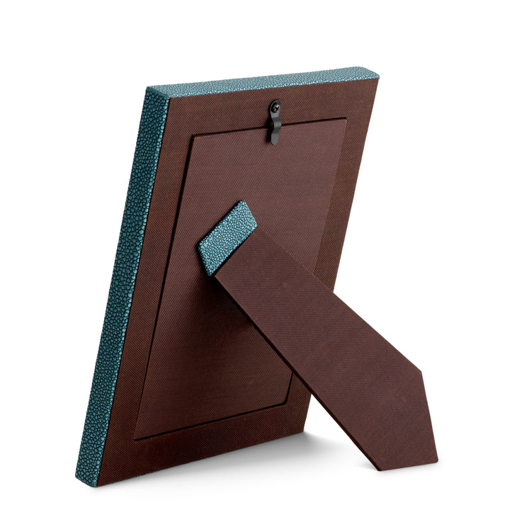 Picture Frame Scaleo set of 2 - Blue faux shagreen