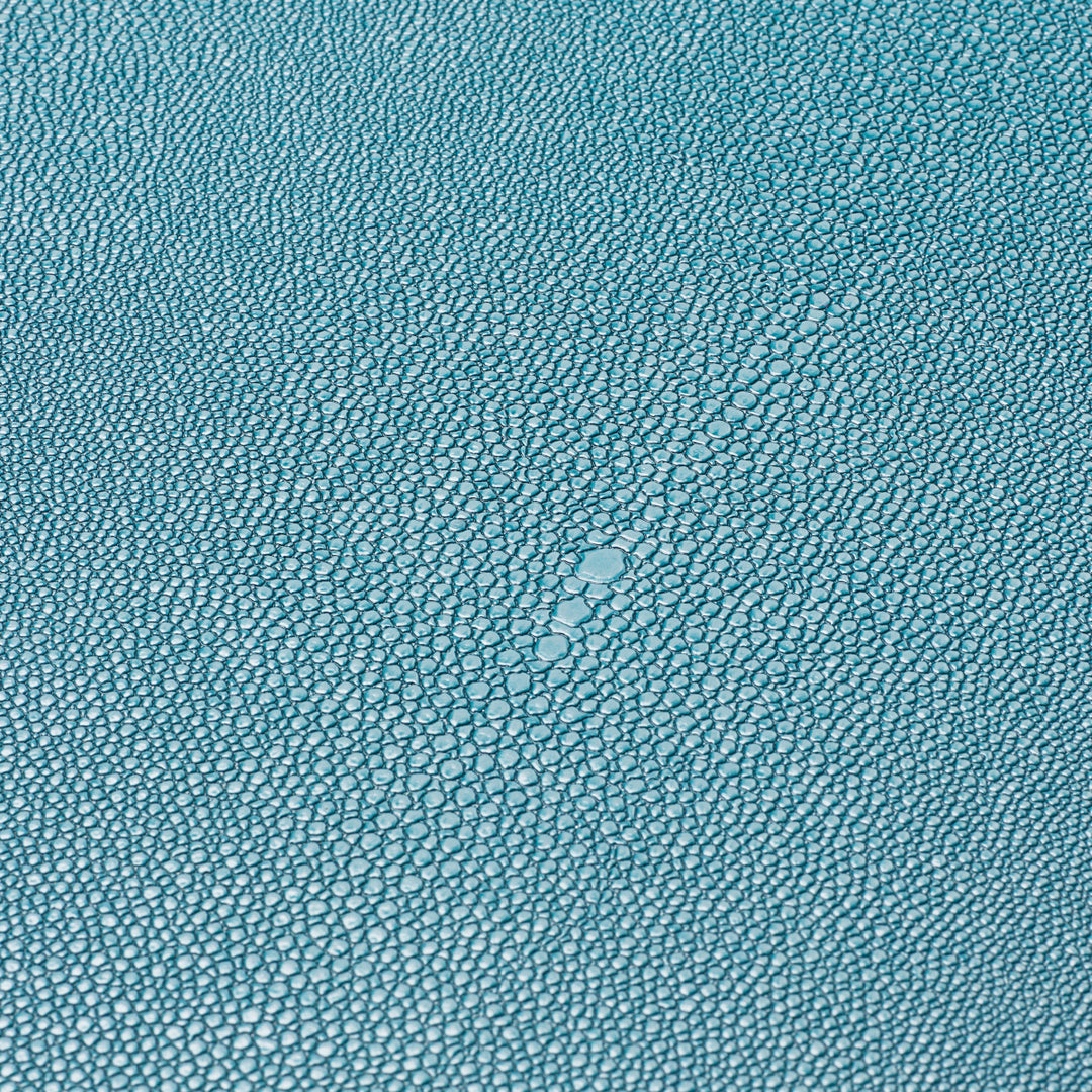 Desk Blotter Scaleo - Blue faux shagreen
