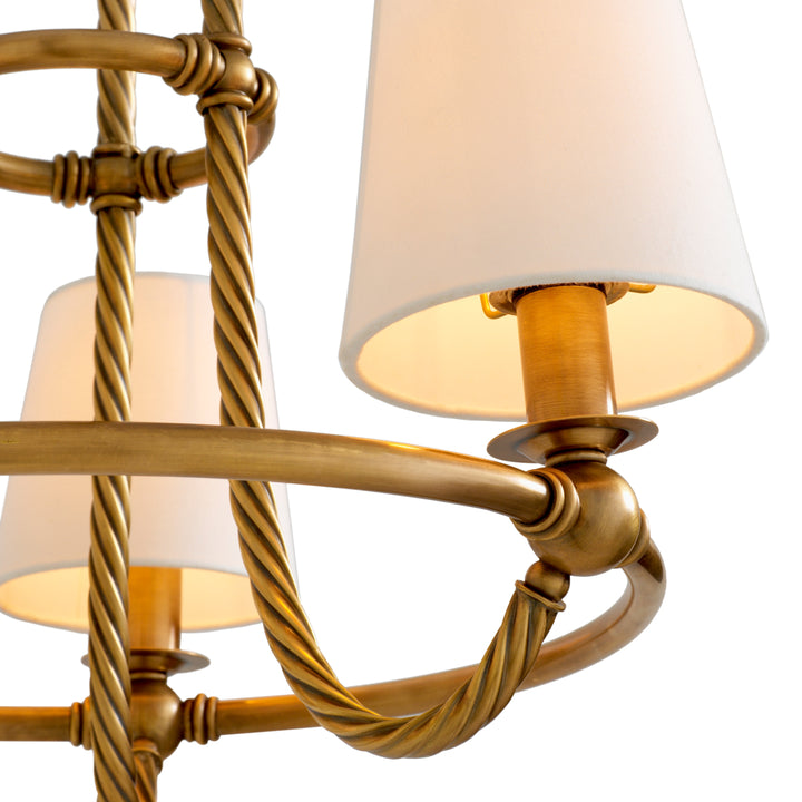 Chandelier Vienna S - Vintage brass finish