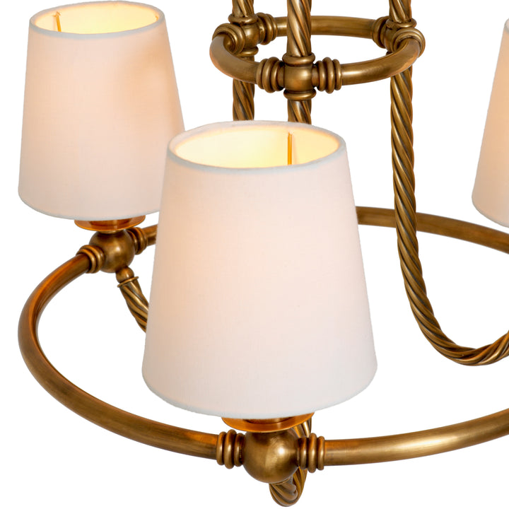 Chandelier Vienna S - Vintage brass finish