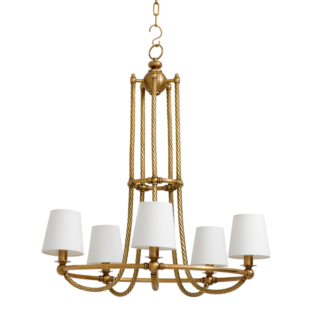 Chandelier Vienna L - Vintage brass finish