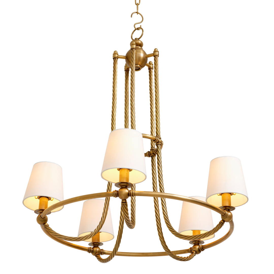 Chandelier Vienna L - Vintage brass finish