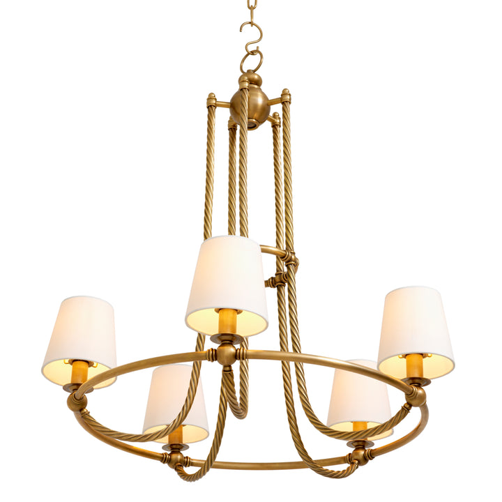 Chandelier Vienna L - Vintage brass finish