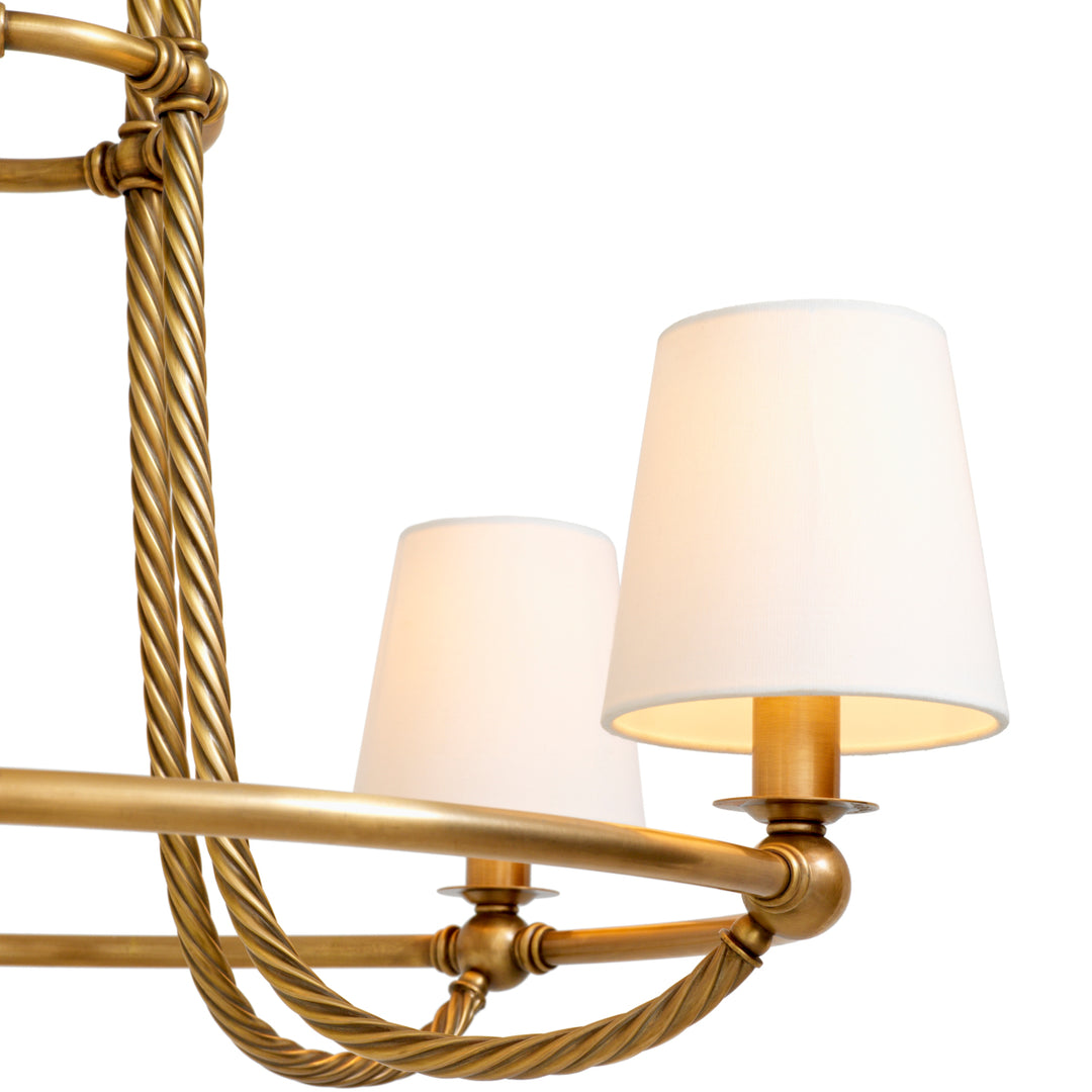 Chandelier Vienna L - Vintage brass finish