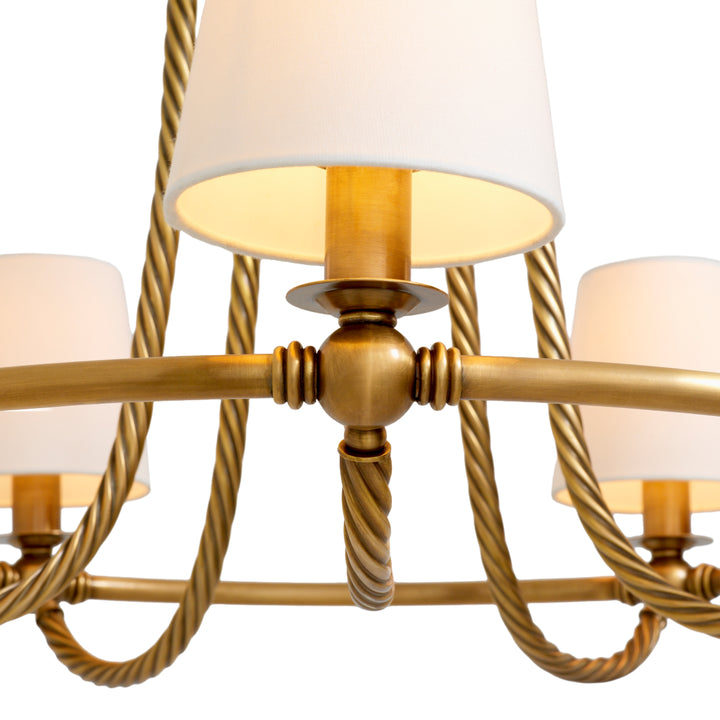 Chandelier Vienna L - Vintage brass finish