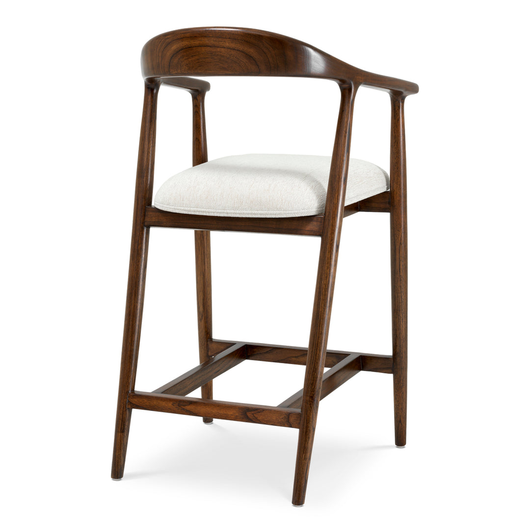 Counter stool Beale - Classic brown finish | sentier cream