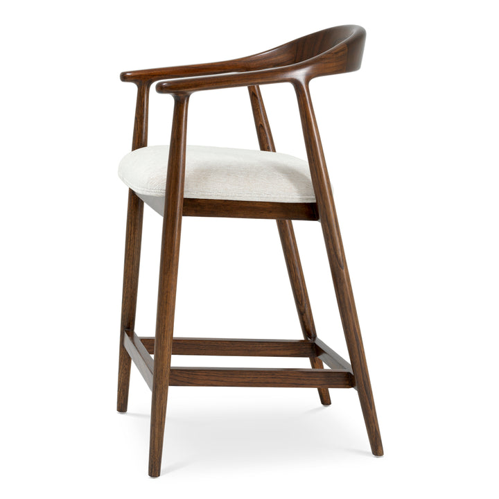 Counter stool Beale - Classic brown finish | sentier cream