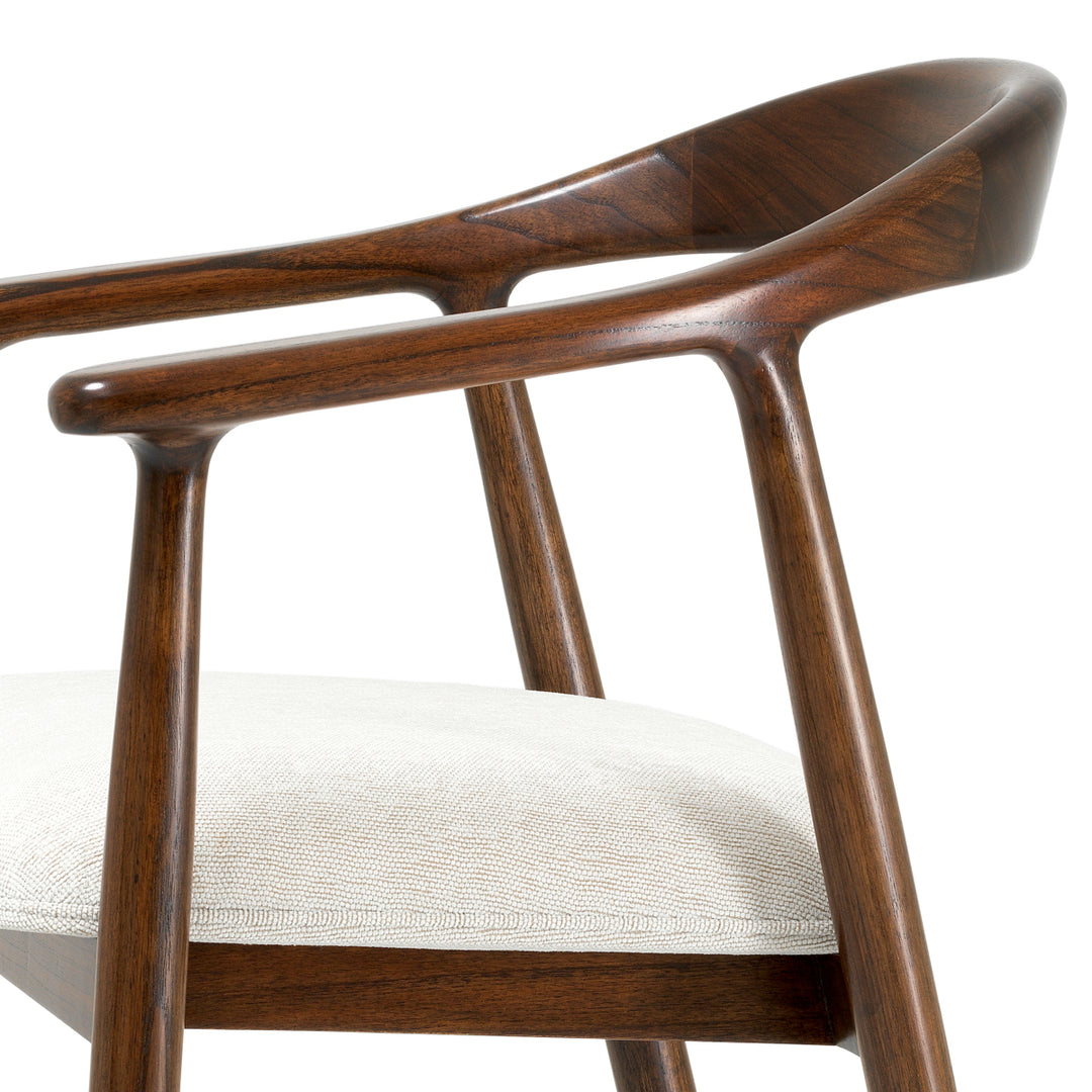 Counter stool Beale - Classic brown finish | sentier cream