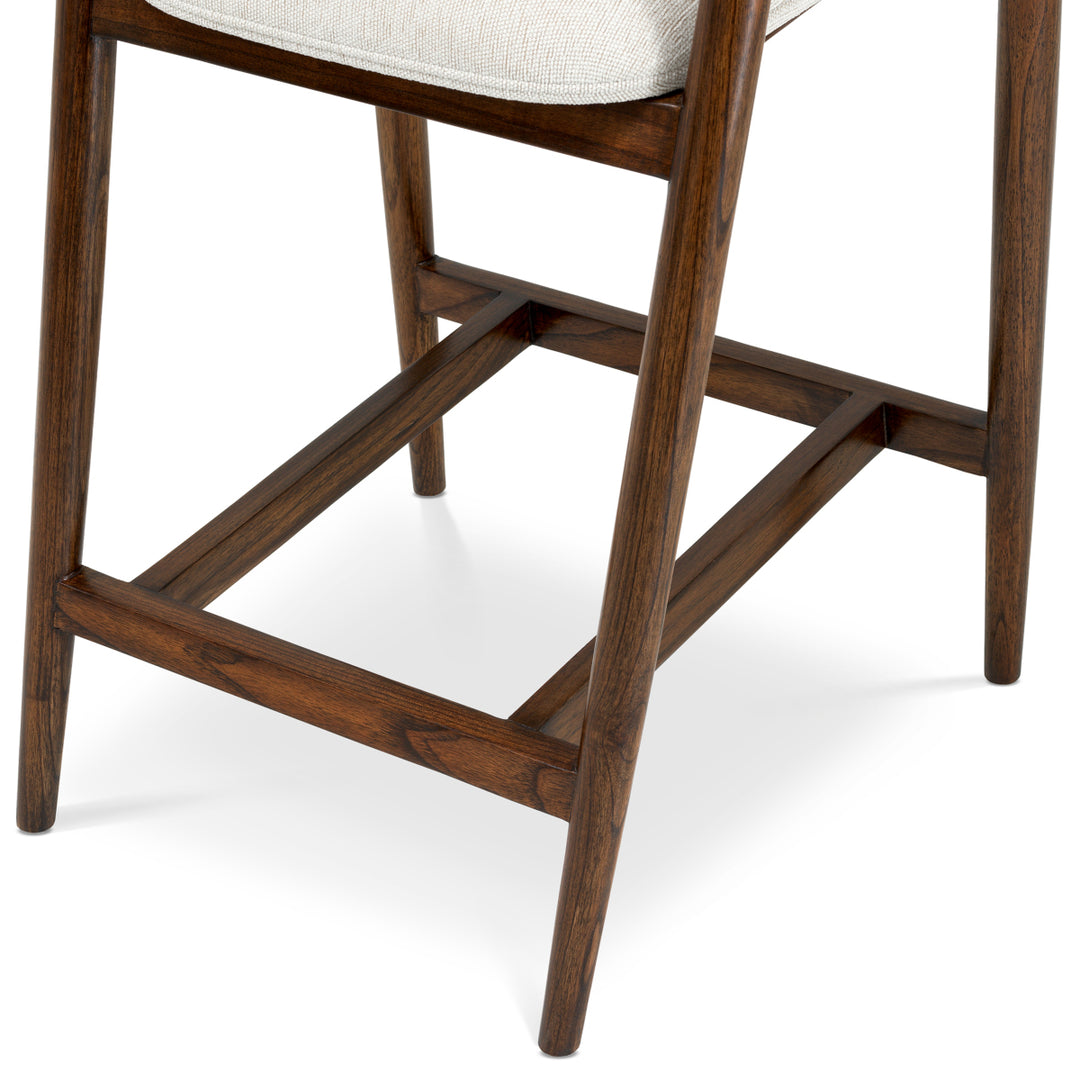 Counter stool Beale - Classic brown finish | sentier cream