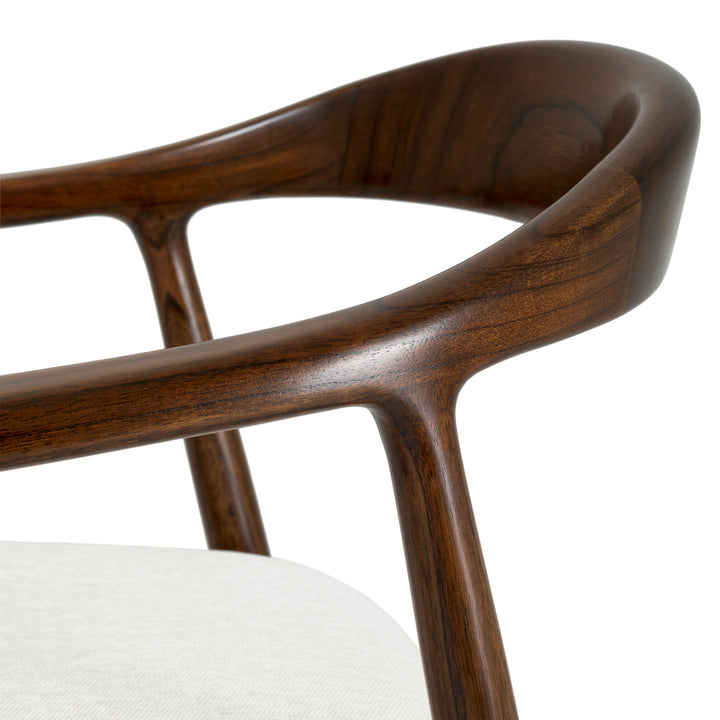 Counter stool Beale - Classic brown finish | sentier cream