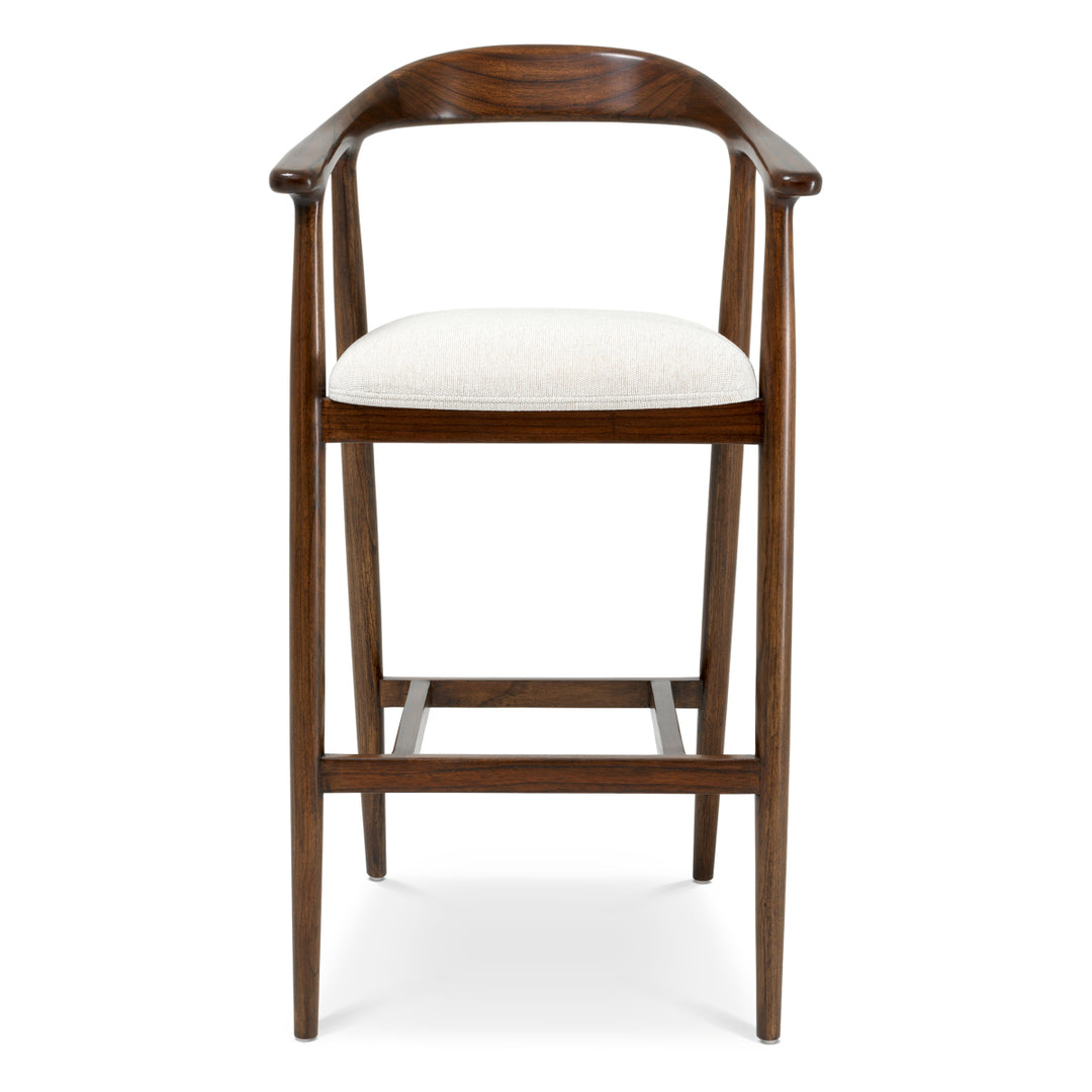 Bar Stool Beale - Classic brown finish | sentier cream