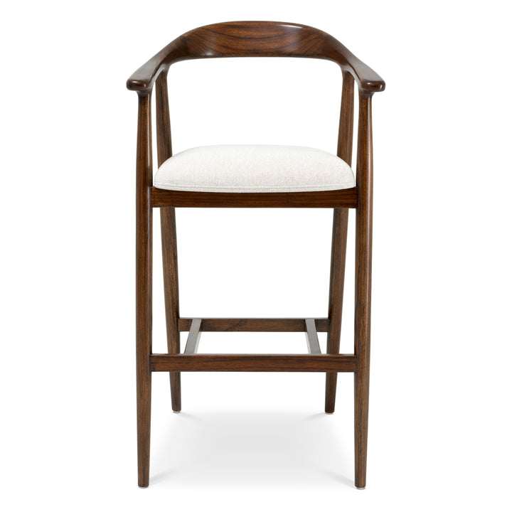 Bar Stool Beale - Classic brown finish | sentier cream